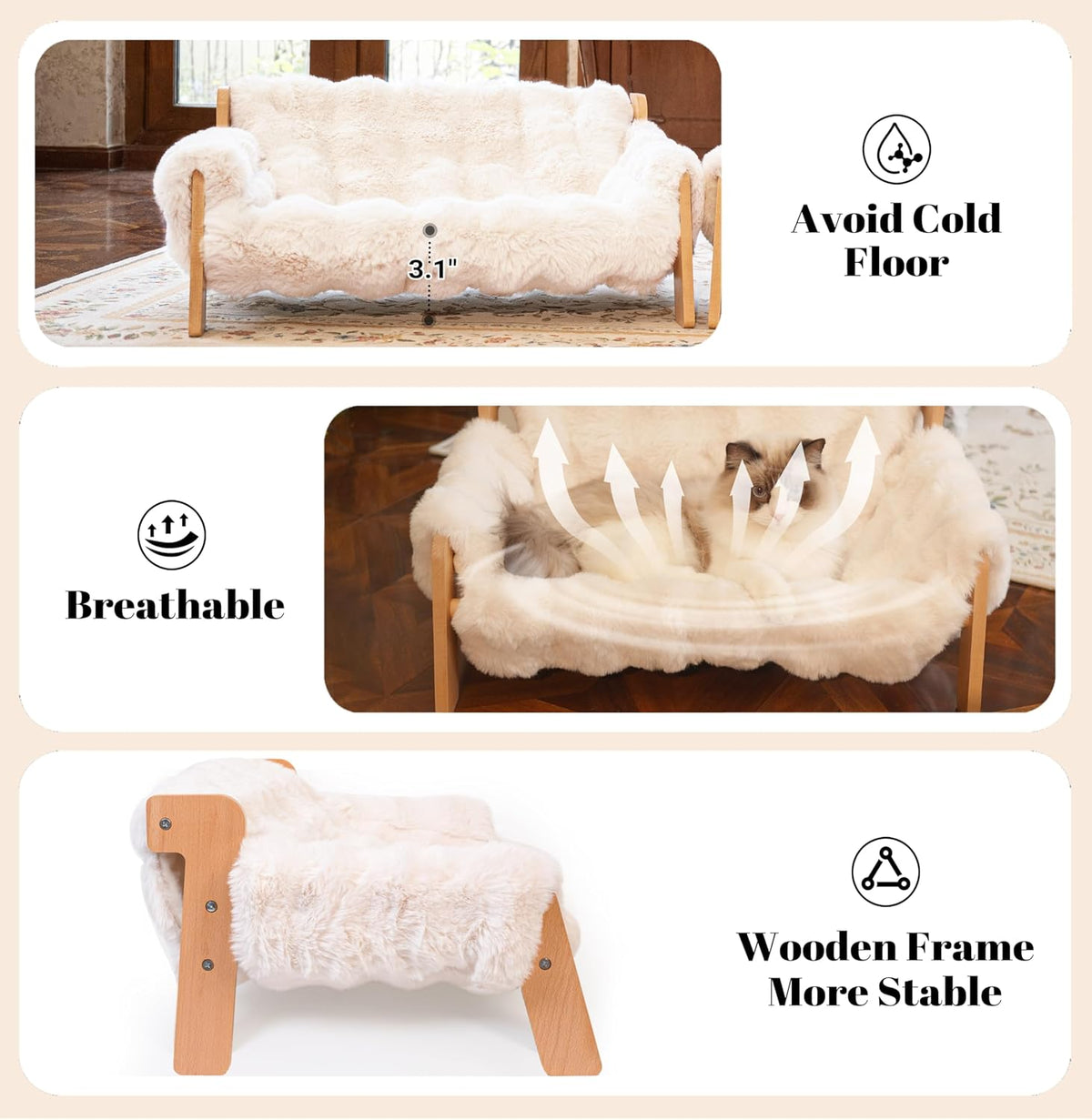 Elevated Cat Sofa Bed